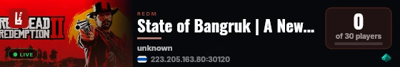 State of Bangruk | A New Life in the Old Town live status badge