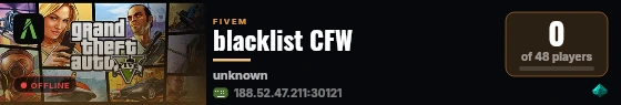 blacklist CFW live status badge