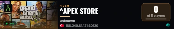 ^APEX STORE  live status badge