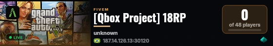[Qbox Project] 18RP live status badge