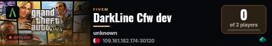 DarkLine Cfw dev live status badge
