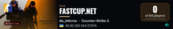 FASTCUP.NET live status badge