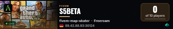 S5BETA live status badge