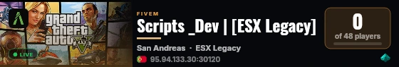 Scripts _Dev | [ESX Legacy] live status badge