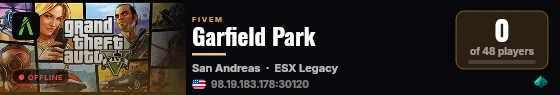 Garfield Park live status badge