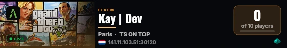 Kay | Dev  live status badge