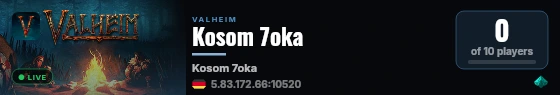 Kosom 7oka live status badge