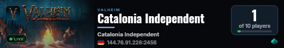 Catalonia Independent live status badge