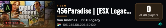 456Paradise | [ESX Legacy] live status badge