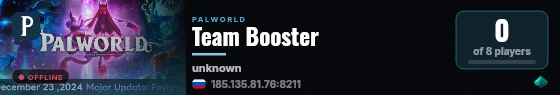 Team Booster live status badge