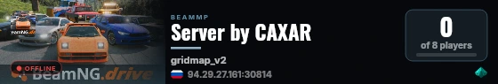 Server by CAXAR live status badge
