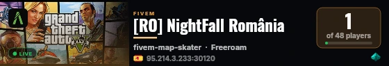 [RO] NightFall România live status badge