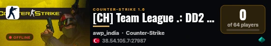 AlcatraZ ~ [de_dust2] live status badge