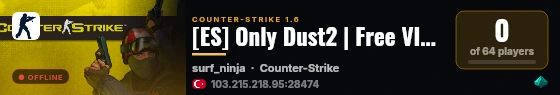 [AR] Only Dust2 | Free VIP 24/7 live status badge
