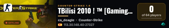 TBilisi 2010 ! ™ [Gaming For Gamers] © live status badge
