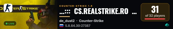 ...:::  CS.REALSTRIKE.RO  :::... .::  VIP.FREE  ::..++ live status badge
