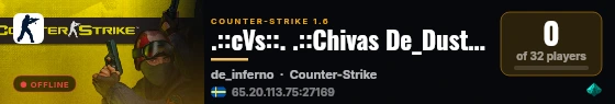 OLD SCHOOL CS live status badge