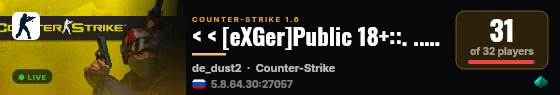 < < [eXGer]Public 18+::. ..::14 Region > > live status badge