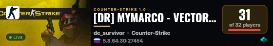 [DR] MYMARCO - VECTOR DeathRun live status badge