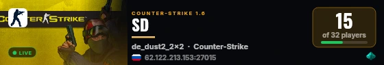 SD live status badge