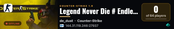 Legend Never Die # Endless Pro live status badge