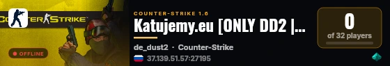 Katujemy.eu [ONLY DD2 | KONKURS | FREE VIP/SVIP | STEAM VIP | SKINY | RANGI CS2 | PREFIXY | LECZENIE | ASYSTY | MEDALE] live status badge