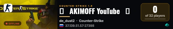 ◄   AKIMOFF YouTube   ► live status badge