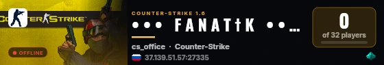 • • •   F A N A T † K   • • •  #1 live status badge