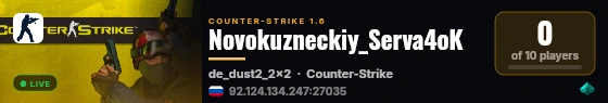 Novokuzneckiy_Serva4oK live status badge
