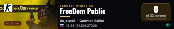 FreeDom Public live status badge