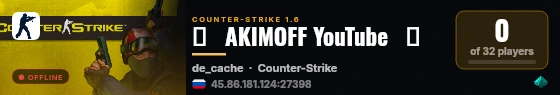 ◄   AKIMOFF YouTube   ► live status badge