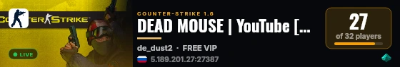 DEAD MOUSE | YouTube [CSDM] live status badge
