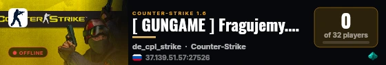 [ GUNGAME ] Fragujemy.com live status badge