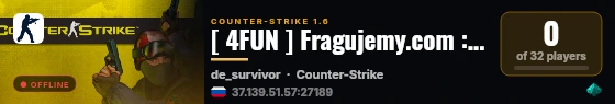 [ 4FUN ] Fragujemy.com :: [SKINY|FREEVIP|LECZENIE|ASYSTY] live status badge