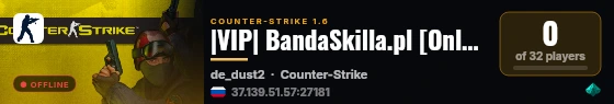 |VIP| BandaSkilla.pl [Only DD2] @ 1shot1kill.pl live status badge