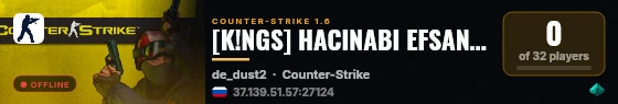 [K!NGS] HACINABI EFSANESI | CS:GO - CS2 Premium #TR1 live status badge