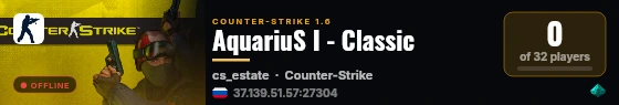 AquariuS I - Classic live status badge