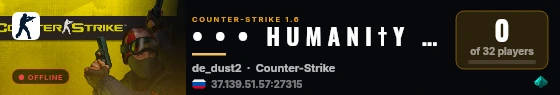 •  •  •   H U M A N I † Y   •  •  •  #1 live status badge