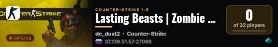 Lasting Beasts | Zombie Escape [FREE VIP] [BOSS FIGHT] live status badge