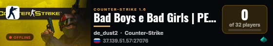 Bad Boys e Bad Girls | PEGA BANDEIRA | @HOSTBR.GAMES live status badge