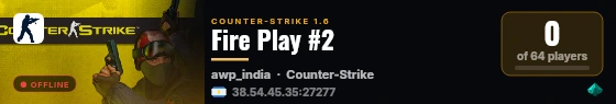 Fire Play #2 live status badge