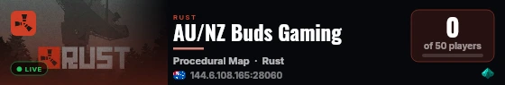 AU/NZ Buds Gaming live status badge