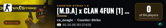[M.D.A] x CLAN 4FUN [1] @MaxiGames live status badge