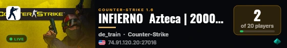 INFIERNO  Azteca | 2000FPS live status badge