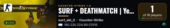 SURF + DEATHMATCH | YetroXGameS | [AR] [144FPS] live status badge