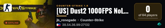 [US] Dust2 1000FPS NoLag | Free VIP live status badge