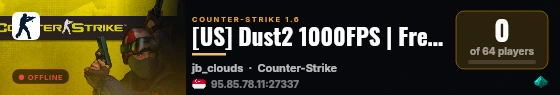 [US] Dust2 1000FPS | Free VIP live status badge
