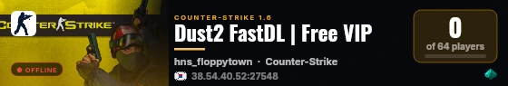 Dust2 FastDL | Free VIP live status badge