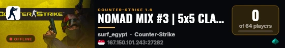 NOMAD MIX #3 | 5x5 CLANWAR | KG live status badge