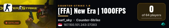 [FFA] New Era | 1000FPS live status badge